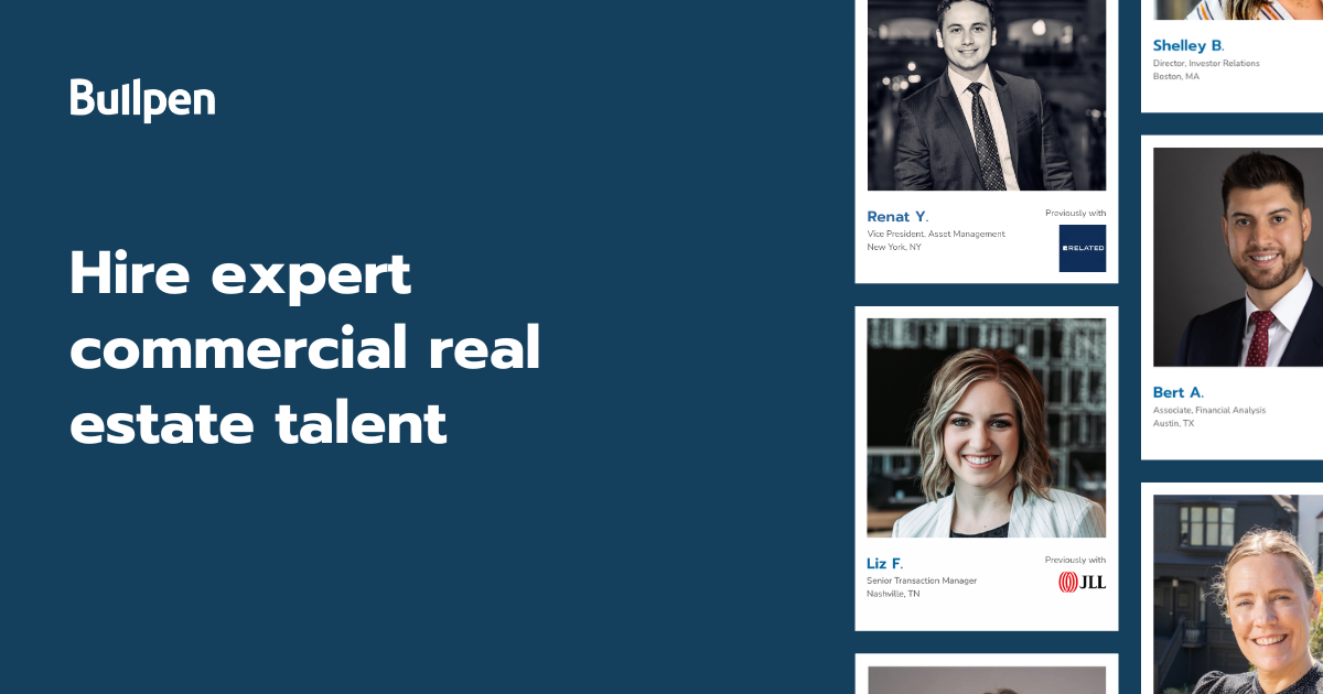 Bullpen Experts in Commercial Real Estate Freelance and Fulltime